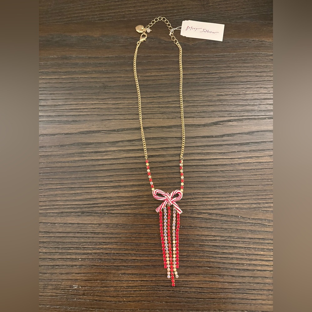 NEW Betsey Johnson Holiday Necklace